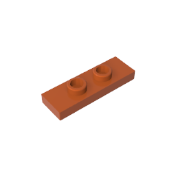 GDS-1504 - Plate Special 1 x 3 with 2 Studs with Groove and Inside Stud Holder (Jumper)