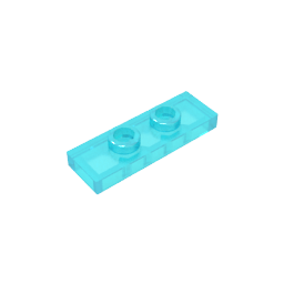 GDS-1504 - Plate Special 1 x 3 with 2 Studs with Groove and Inside Stud Holder (Jumper)