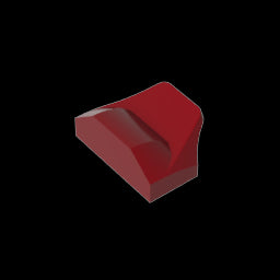 GDS-1507 - Wedge Curved 1 x 2 x 2/3 No Studs, Wing End