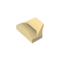 GDS-1507 - Wedge Curved 1 x 2 x 2/3 No Studs, Wing End