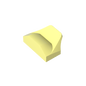 GDS-1507 - Wedge Curved 1 x 2 x 2/3 No Studs, Wing End