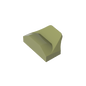 GDS-1507 - Wedge Curved 1 x 2 x 2/3 No Studs, Wing End