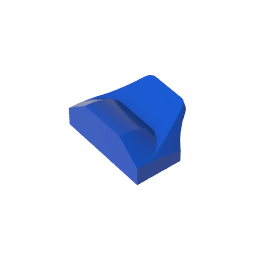 GDS-1507 - Wedge Curved 1 x 2 x 2/3 No Studs, Wing End
