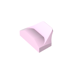 GDS-1507 - Wedge Curved 1 x 2 x 2/3 No Studs, Wing End