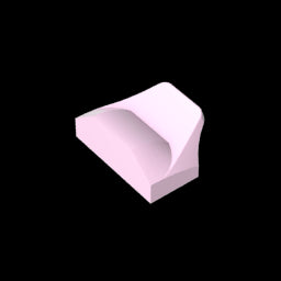 GDS-1507 - Wedge Curved 1 x 2 x 2/3 No Studs, Wing End