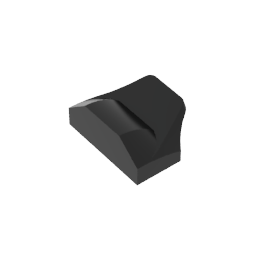 GDS-1507 - Wedge Curved 1 x 2 x 2/3 No Studs, Wing End
