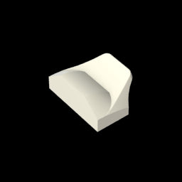 GDS-1507 - Wedge Curved 1 x 2 x 2/3 No Studs, Wing End
