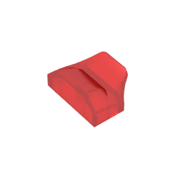 GDS-1507 - Wedge Curved 1 x 2 x 2/3 No Studs, Wing End
