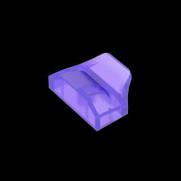 GDS-1507 - Wedge Curved 1 x 2 x 2/3 No Studs, Wing End