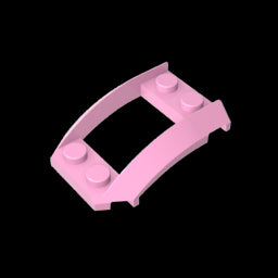 GDS-1508 - Wheel Arch, Wedge 4 x 3 Open with Cutout and Four Studs