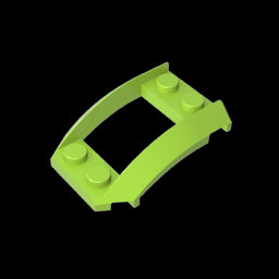 GDS-1508 - Wheel Arch, Wedge 4 x 3 Open with Cutout and Four Studs