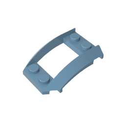 GDS-1508 - Wheel Arch, Wedge 4 x 3 Open with Cutout and Four Studs