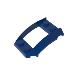 GDS-1508 - Wheel Arch, Wedge 4 x 3 Open with Cutout and Four Studs