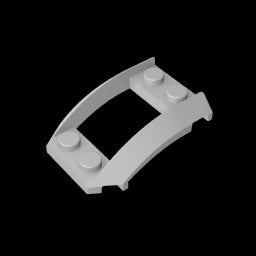 GDS-1508 - Wheel Arch, Wedge 4 x 3 Open with Cutout and Four Studs