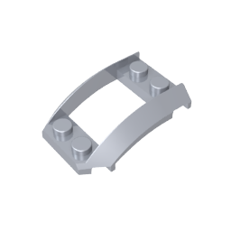 GDS-1508 - Wheel Arch, Wedge 4 x 3 Open with Cutout and Four Studs