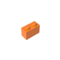 GDS-1545 - Brick 1 x 2 without Bottom Tube