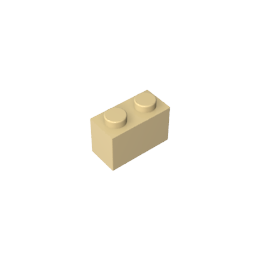 GDS-1545 - Brick 1 x 2 without Bottom Tube