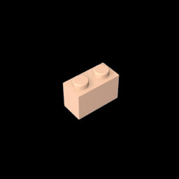 GDS-1545 - Brick 1 x 2 without Bottom Tube