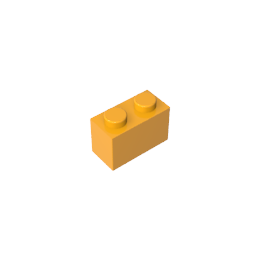 GDS-1545 - Brick 1 x 2 without Bottom Tube