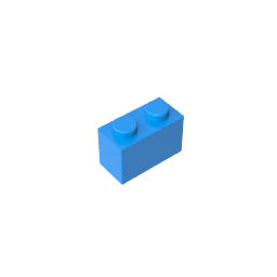 GDS-1545 - Brick 1 x 2 without Bottom Tube