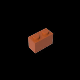 GDS-1545 - Brick 1 x 2 without Bottom Tube