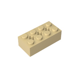 GDS-1565 - Brick Special 2 x 4 with 3 Axle Holes
