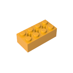GDS-1565 - Brick Special 2 x 4 with 3 Axle Holes