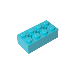 GDS-1565 - Brick Special 2 x 4 with 3 Axle Holes