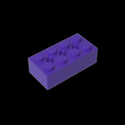 GDS-1565 - Brick Special 2 x 4 with 3 Axle Holes
