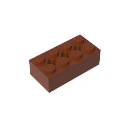 GDS-1565 - Brick Special 2 x 4 with 3 Axle Holes
