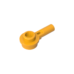 GDS-1570 - Plate Round 1 x 1 with Hollow Stud and Horizontal Bar 1L
