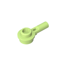 GDS-1570 - Plate Round 1 x 1 with Hollow Stud and Horizontal Bar 1L