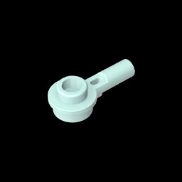 GDS-1570 - Plate Round 1 x 1 with Hollow Stud and Horizontal Bar 1L