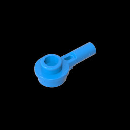 GDS-1570 - Plate Round 1 x 1 with Hollow Stud and Horizontal Bar 1L