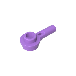 GDS-1570 - Plate Round 1 x 1 with Hollow Stud and Horizontal Bar 1L