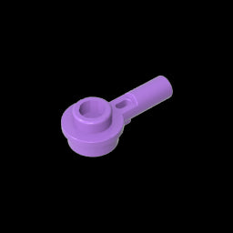 GDS-1570 - Plate Round 1 x 1 with Hollow Stud and Horizontal Bar 1L