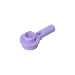 GDS-1570 - Plate Round 1 x 1 with Hollow Stud and Horizontal Bar 1L