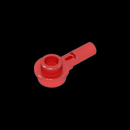 GDS-1570 - Plate Round 1 x 1 with Hollow Stud and Horizontal Bar 1L