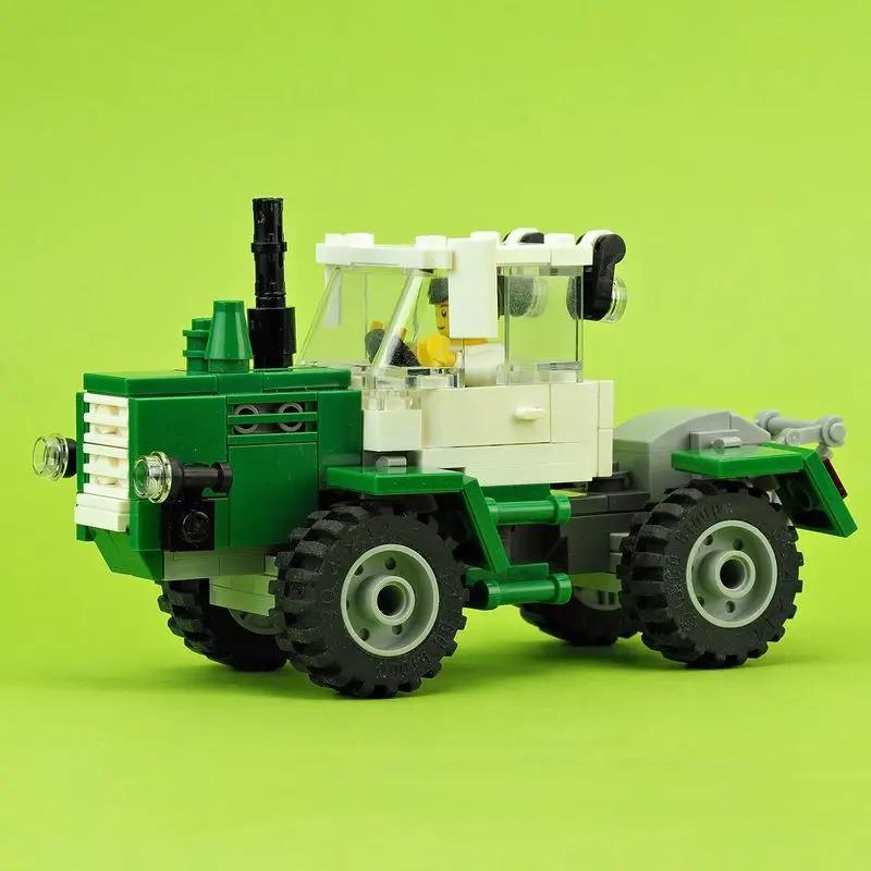 MOC-15743 Green tractor– MOC Brick Store