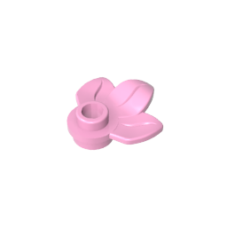 GDS-1576 - Plant, Plate 1 x 1 Round with 3 Leaves