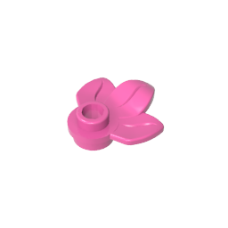 GDS-1576 - Plant, Plate 1 x 1 Round with 3 Leaves