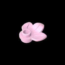GDS-1576 - Plant, Plate 1 x 1 Round with 3 Leaves