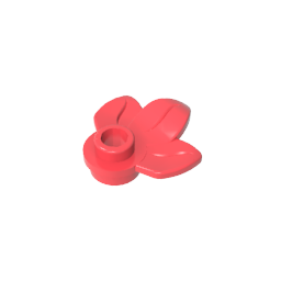 GDS-1576 - Plant, Plate 1 x 1 Round with 3 Leaves