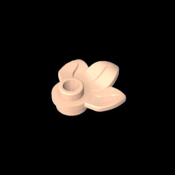 GDS-1576 - Plant, Plate 1 x 1 Round with 3 Leaves