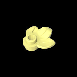 GDS-1576 - Plant, Plate 1 x 1 Round with 3 Leaves