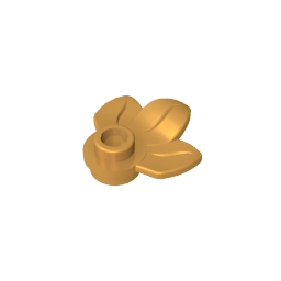 GDS-1576 - Plant, Plate 1 x 1 Round with 3 Leaves