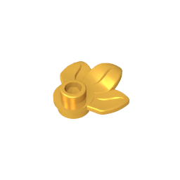 GDS-1576 - Plant, Plate 1 x 1 Round with 3 Leaves