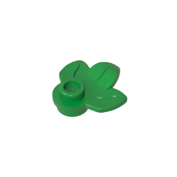 GDS-1576 - Plant, Plate 1 x 1 Round with 3 Leaves