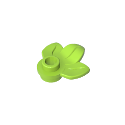 GDS-1576 - Plant, Plate 1 x 1 Round with 3 Leaves
