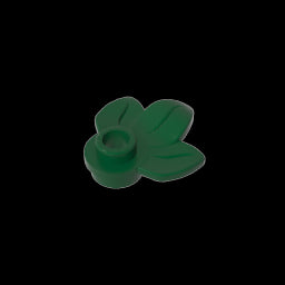 GDS-1576 - Plant, Plate 1 x 1 Round with 3 Leaves